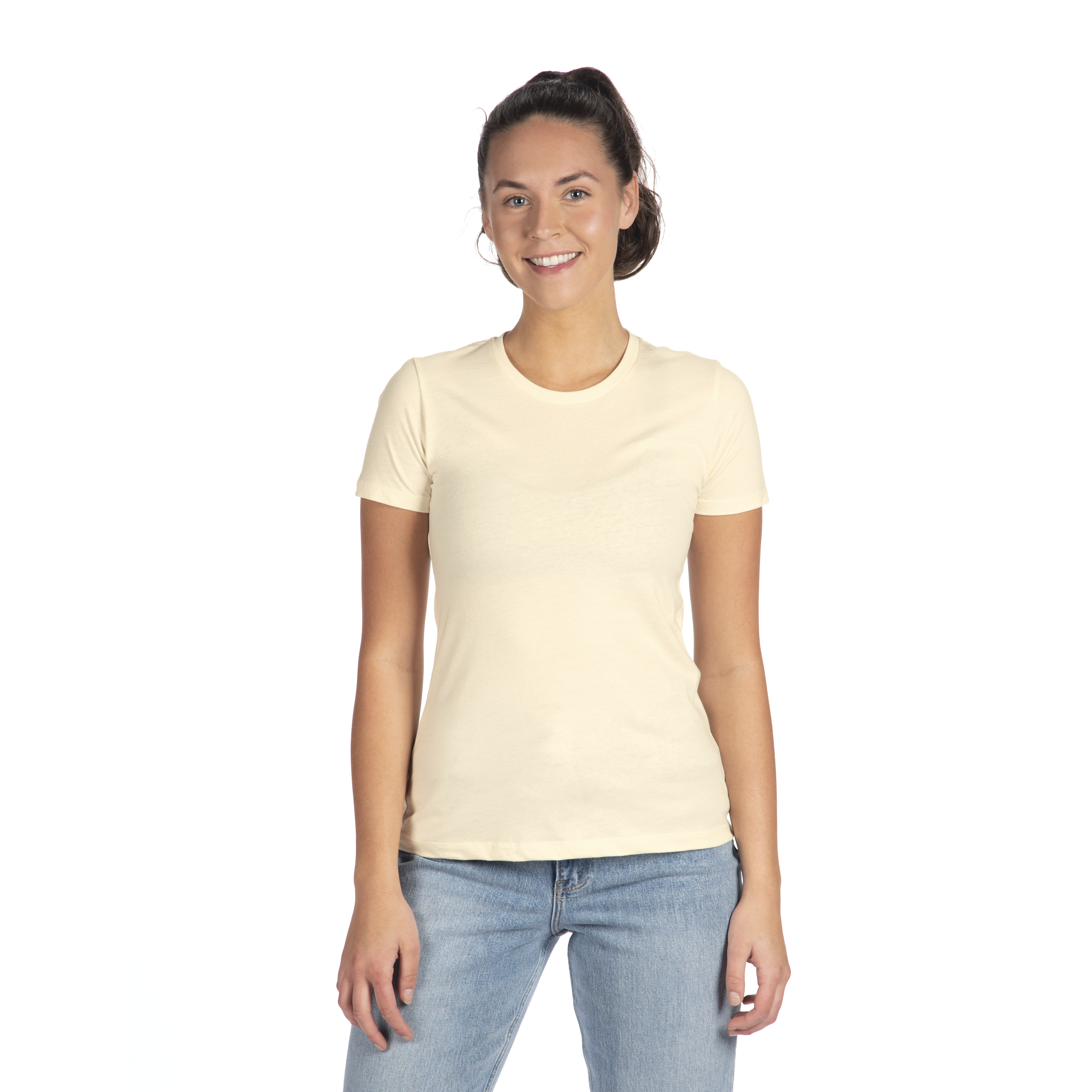 Cotton Boyfriend T-Shirt Natural 3900 Next Level Apparel