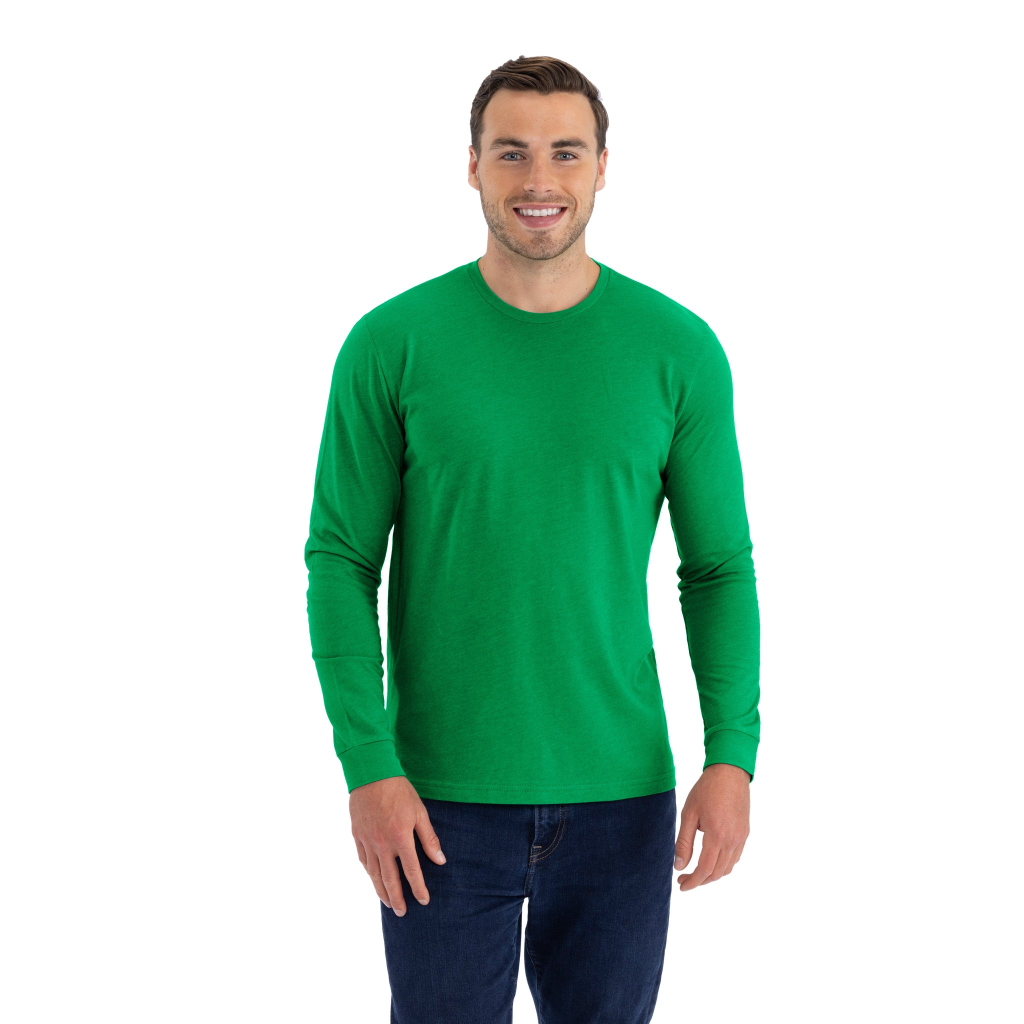 Unisex CVC Long Sleeve T-Shirt Kelly Green 6211 Next Level Apparel