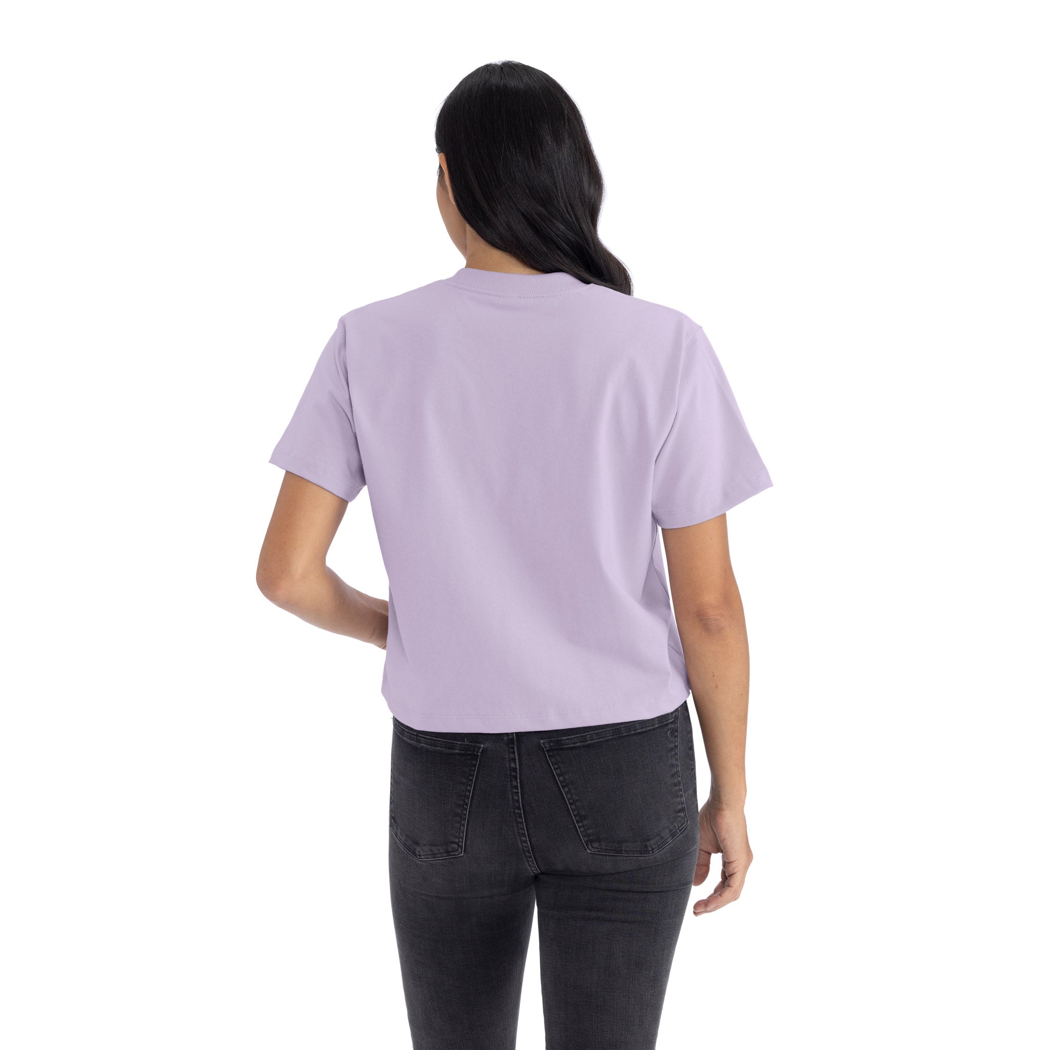 Heavyweight High Boxy T-Shirt Lavender 7610 Next Level Apparel Side View