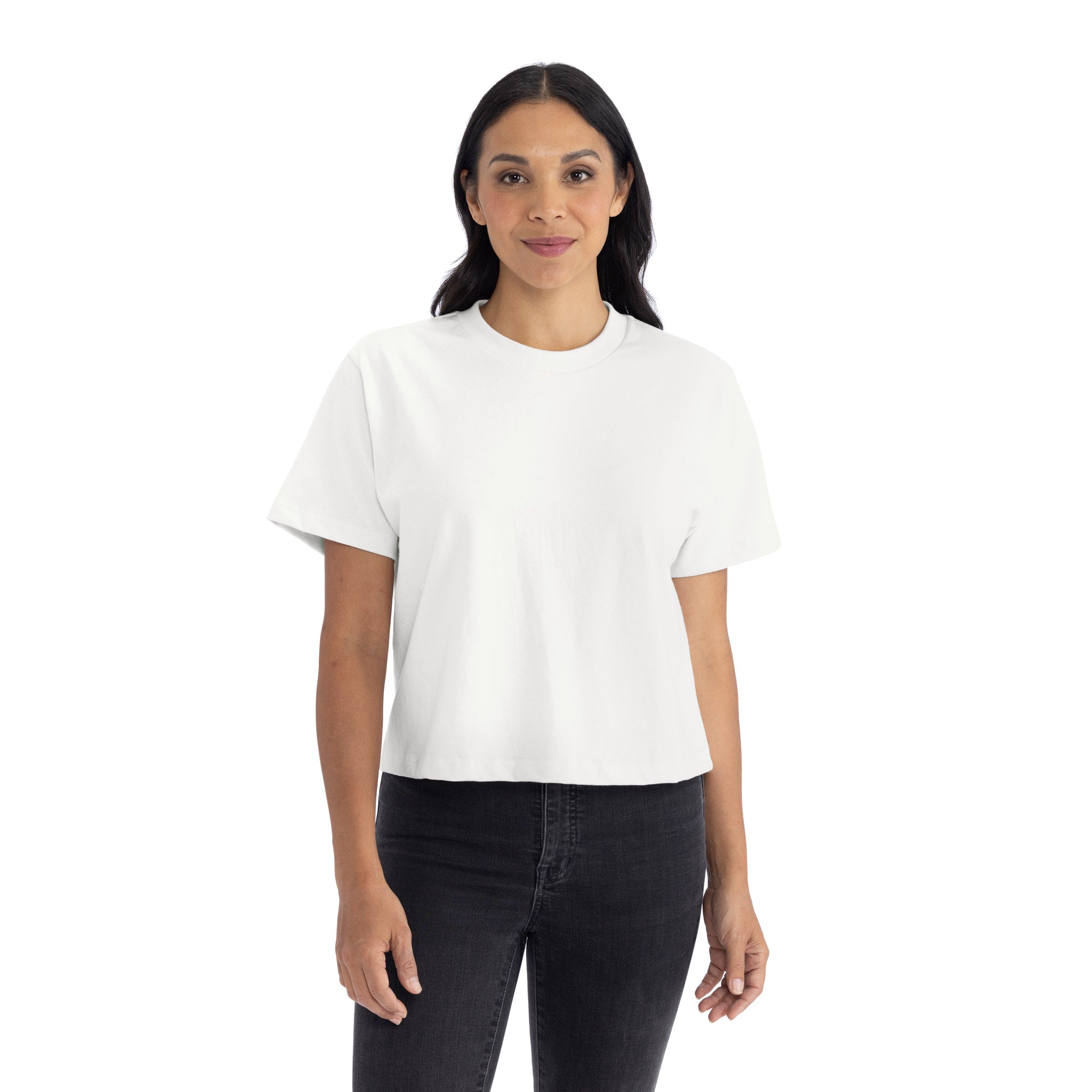 Heavyweight High Boxy T-Shirt White 7610 Next Level Apparel