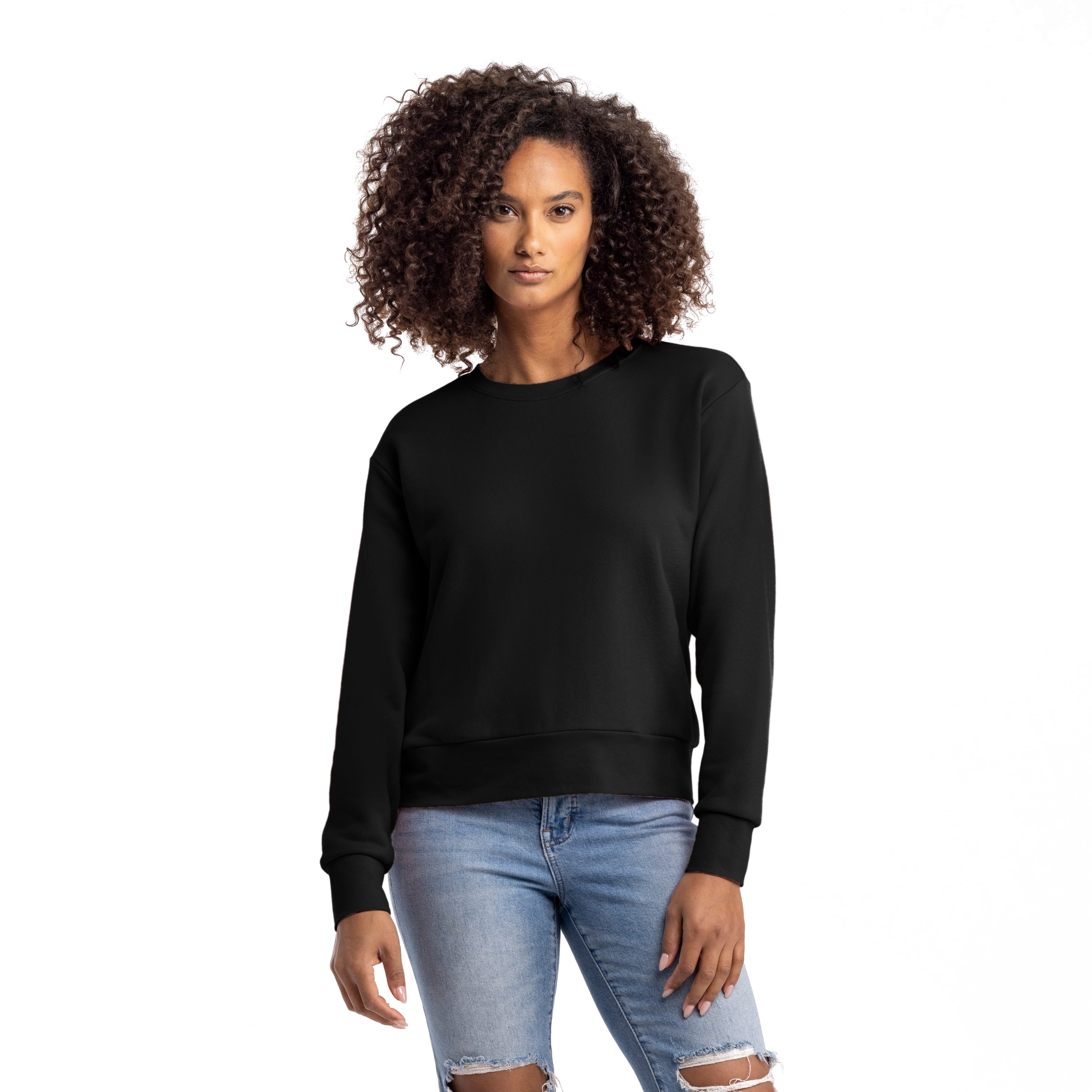 Women's sueded French Terry sweatshirt