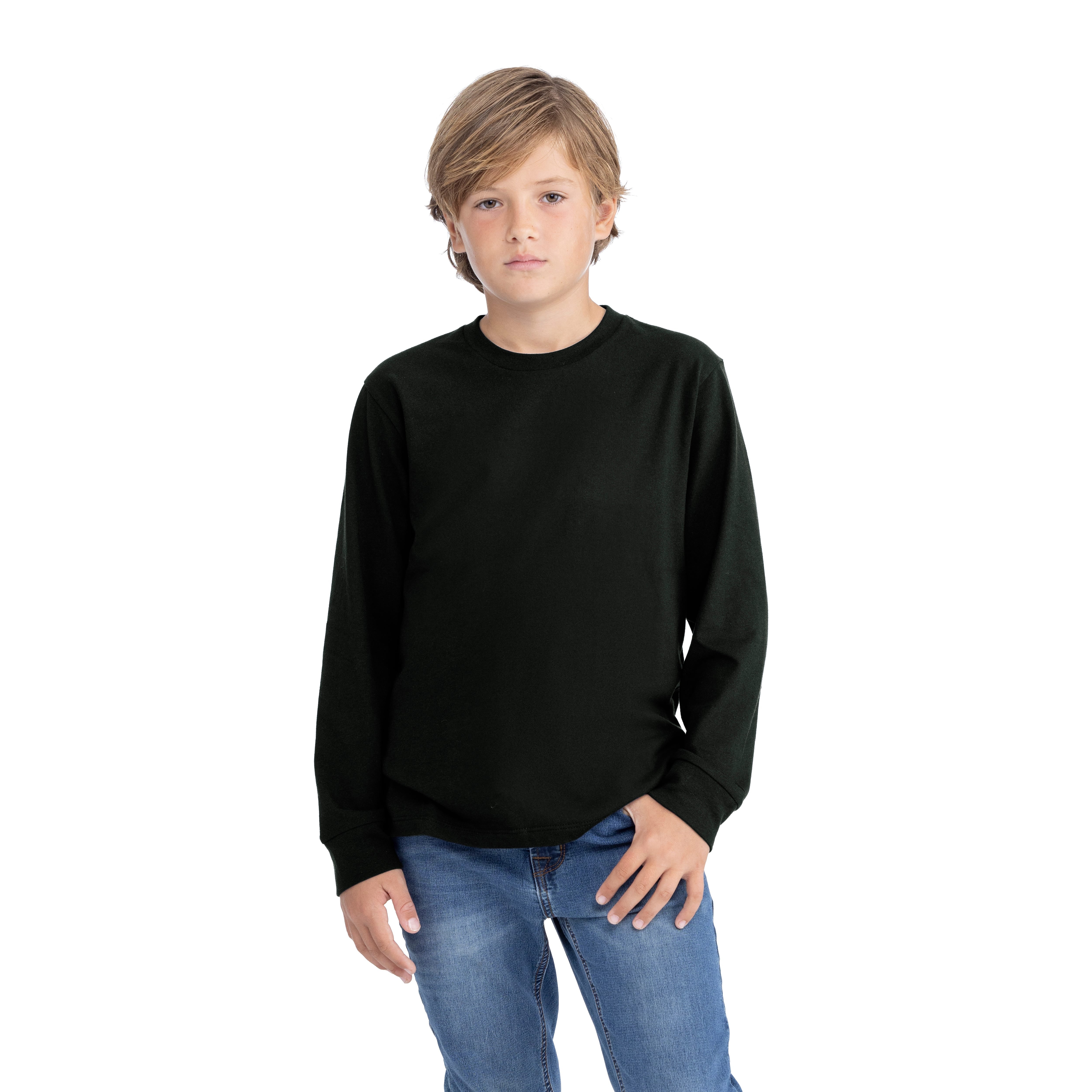 Youth cotton long sleeve T-shirt