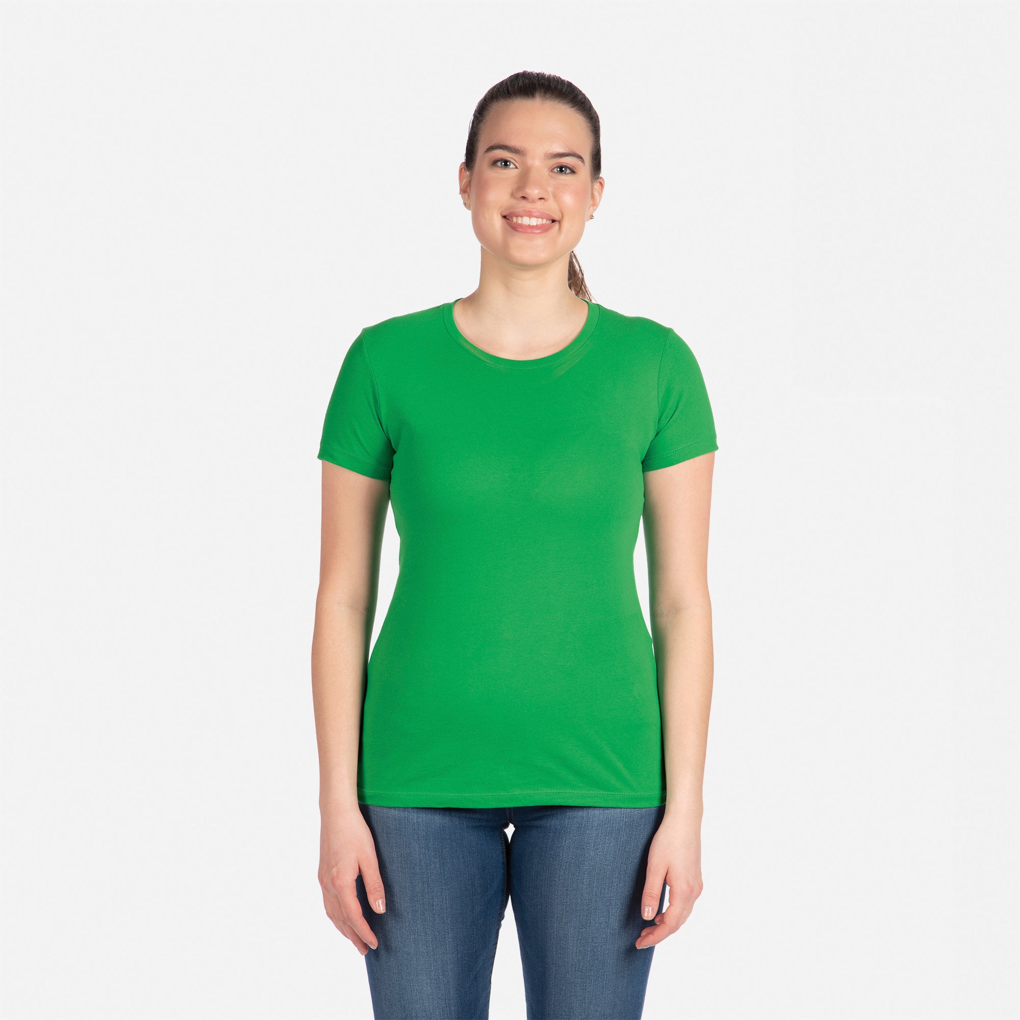 Cotton Boyfriend T-Shirt Kelly Green 3900 Next Level Apparel