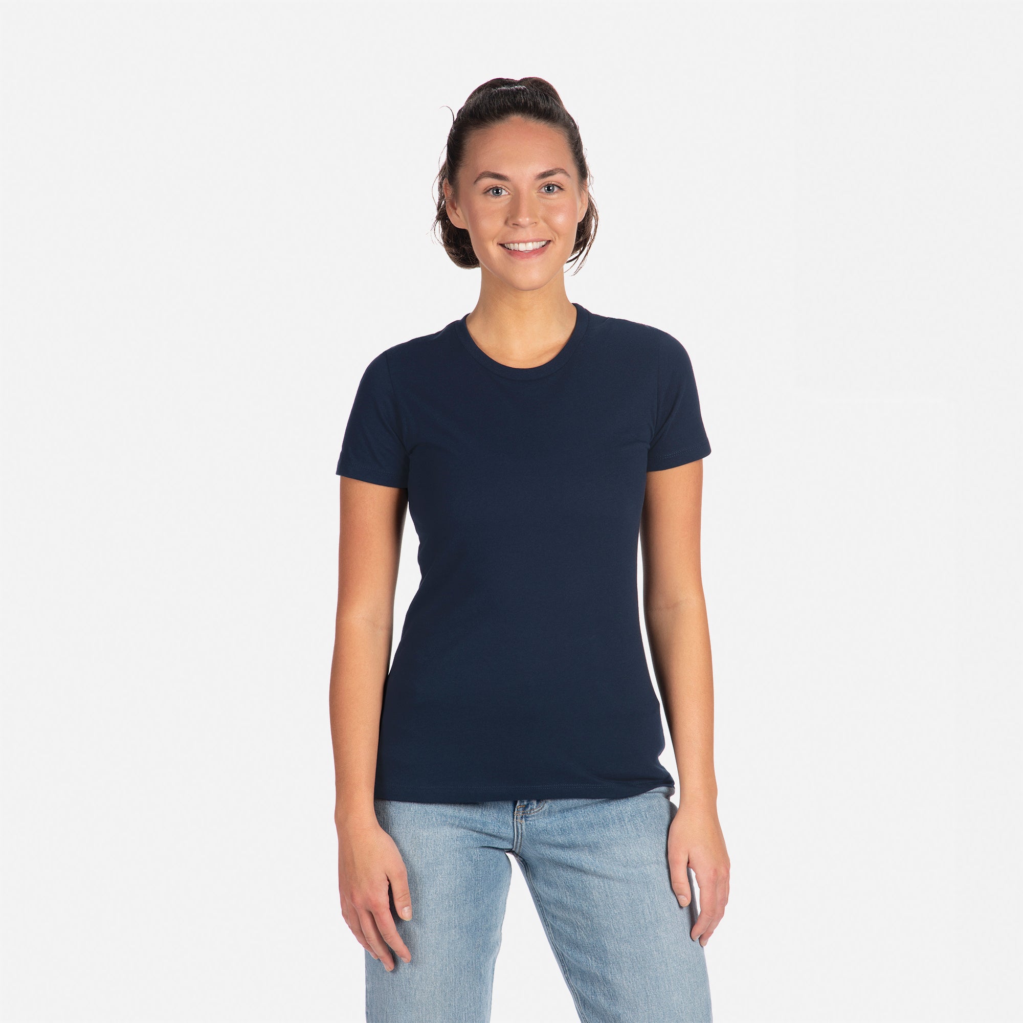 Cotton Boyfriend T-Shirt Midnight Navy 3900 Next Level Apparel