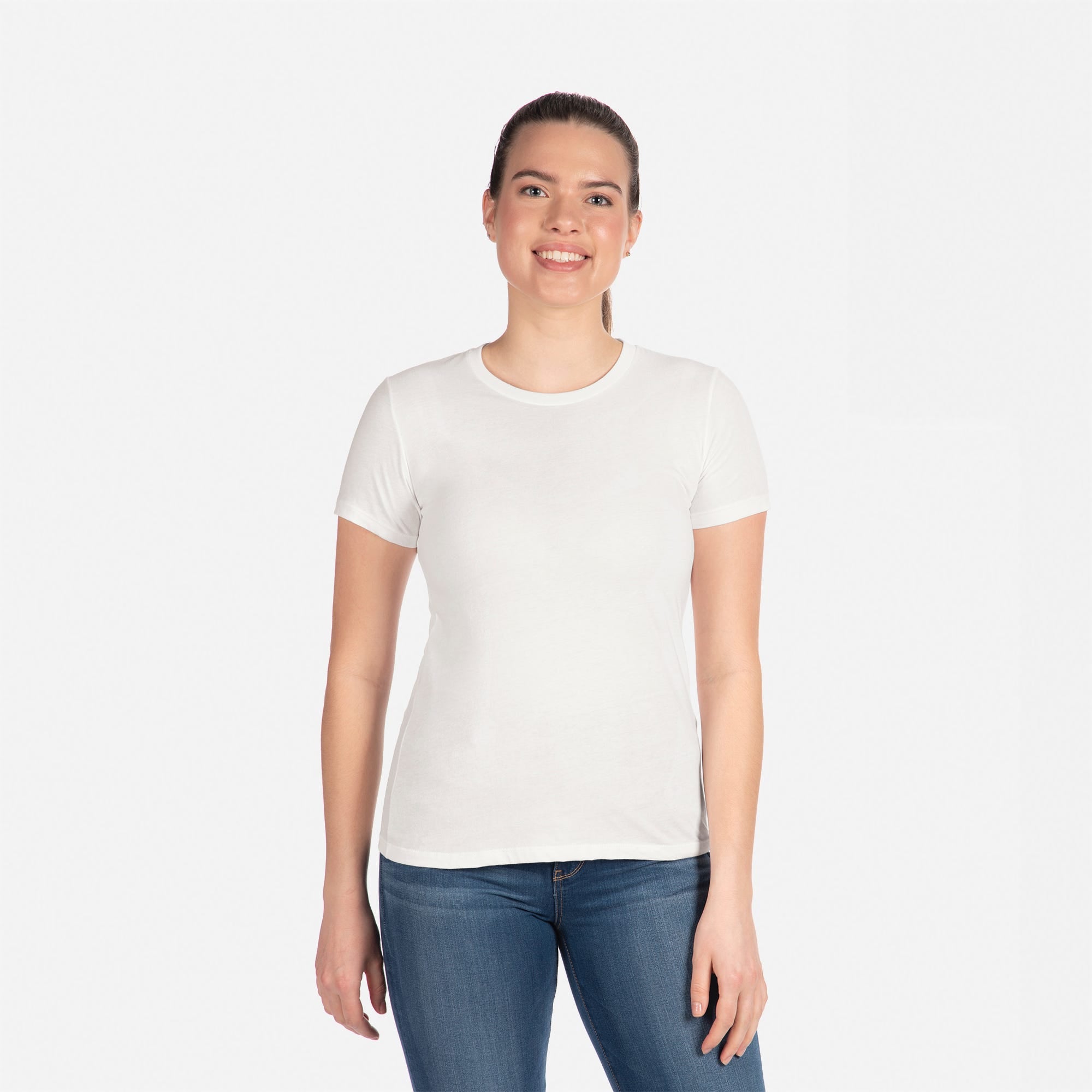 Cotton Boyfriend T-Shirt White 3900 Next Level Apparel