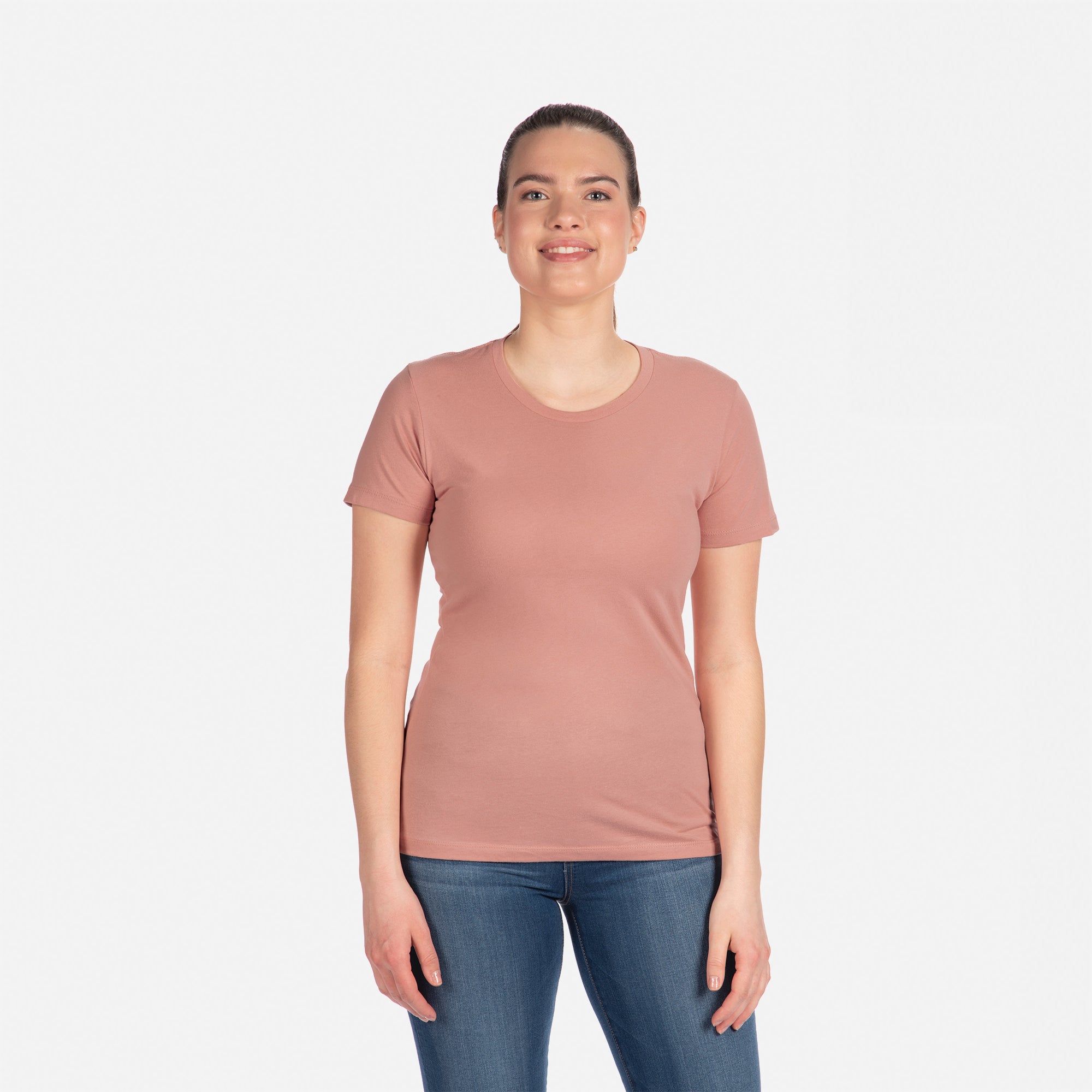 Cotton Boyfriend T-Shirt Desert Pink 3900 Next Level Apparel