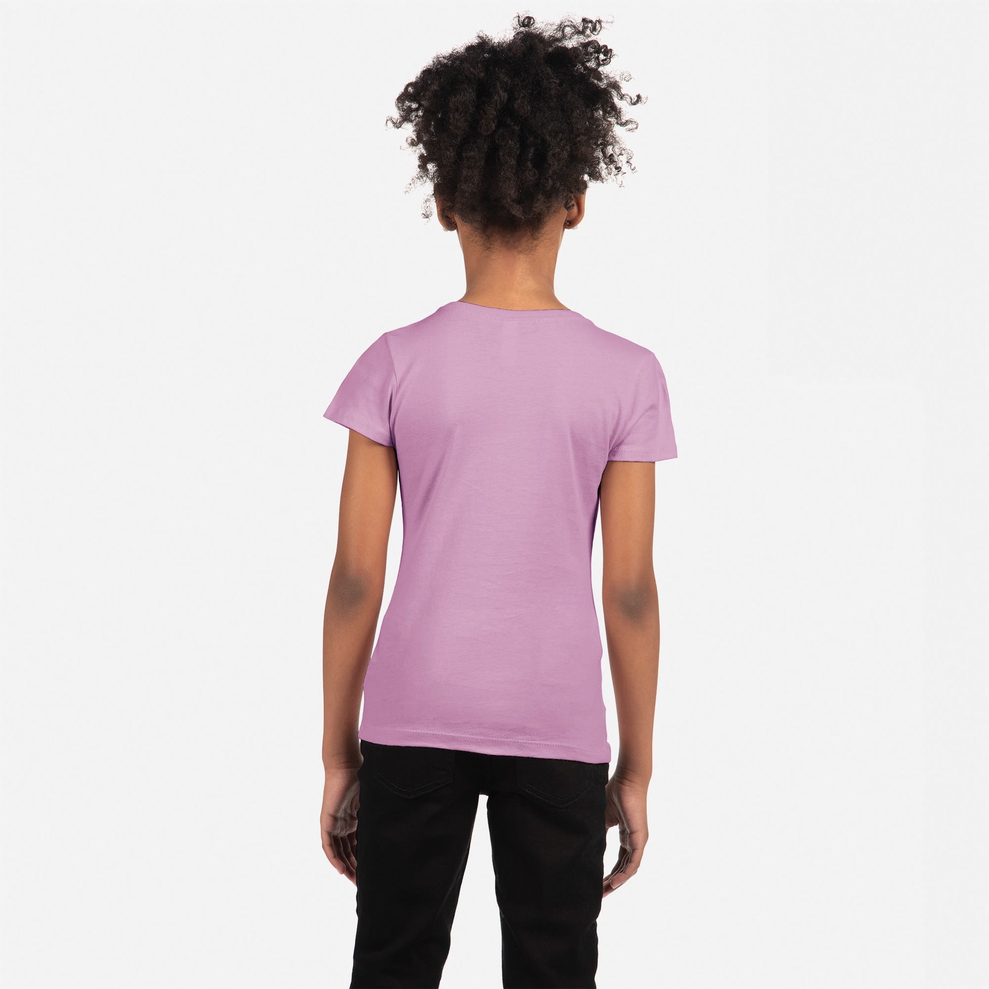 Cotton Princess T-Shirt Lilac 3710 Next Level Apparel Back View 