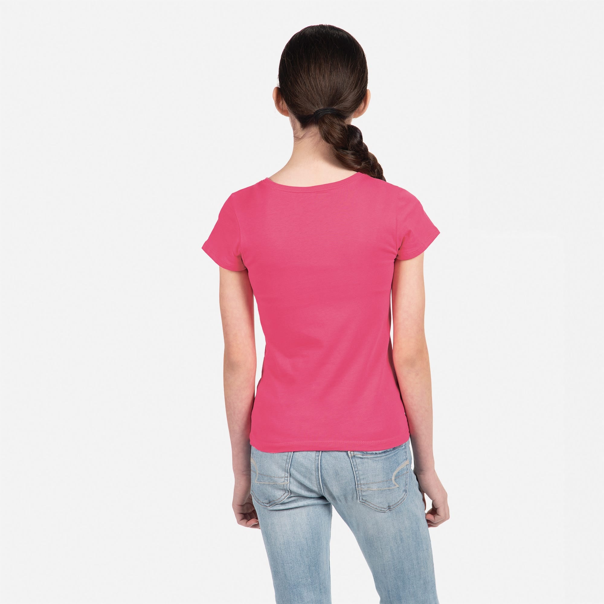 Cotton Princess T-Shirt Raspberry 3710 Next Level Apparel Back View