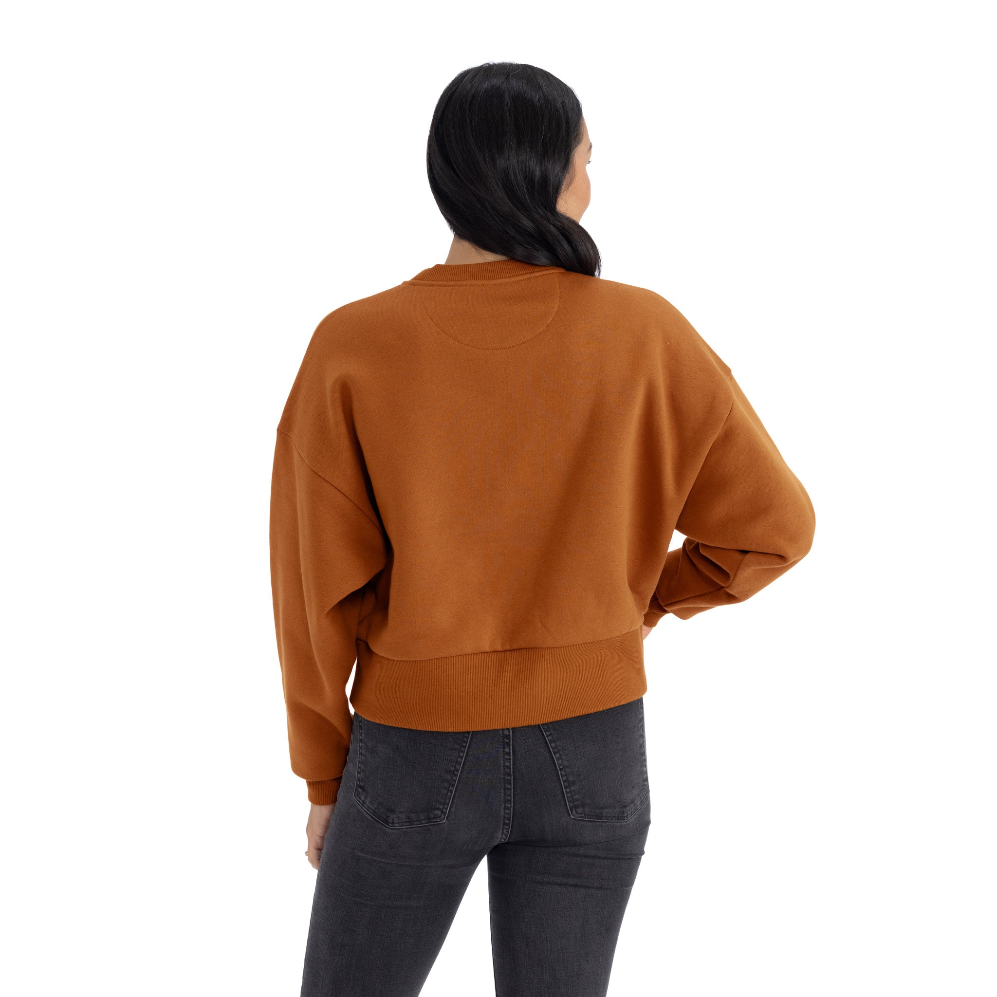 Women's Heavyweight Sweatshirt Clay 9087 Next Level Apparel Side View