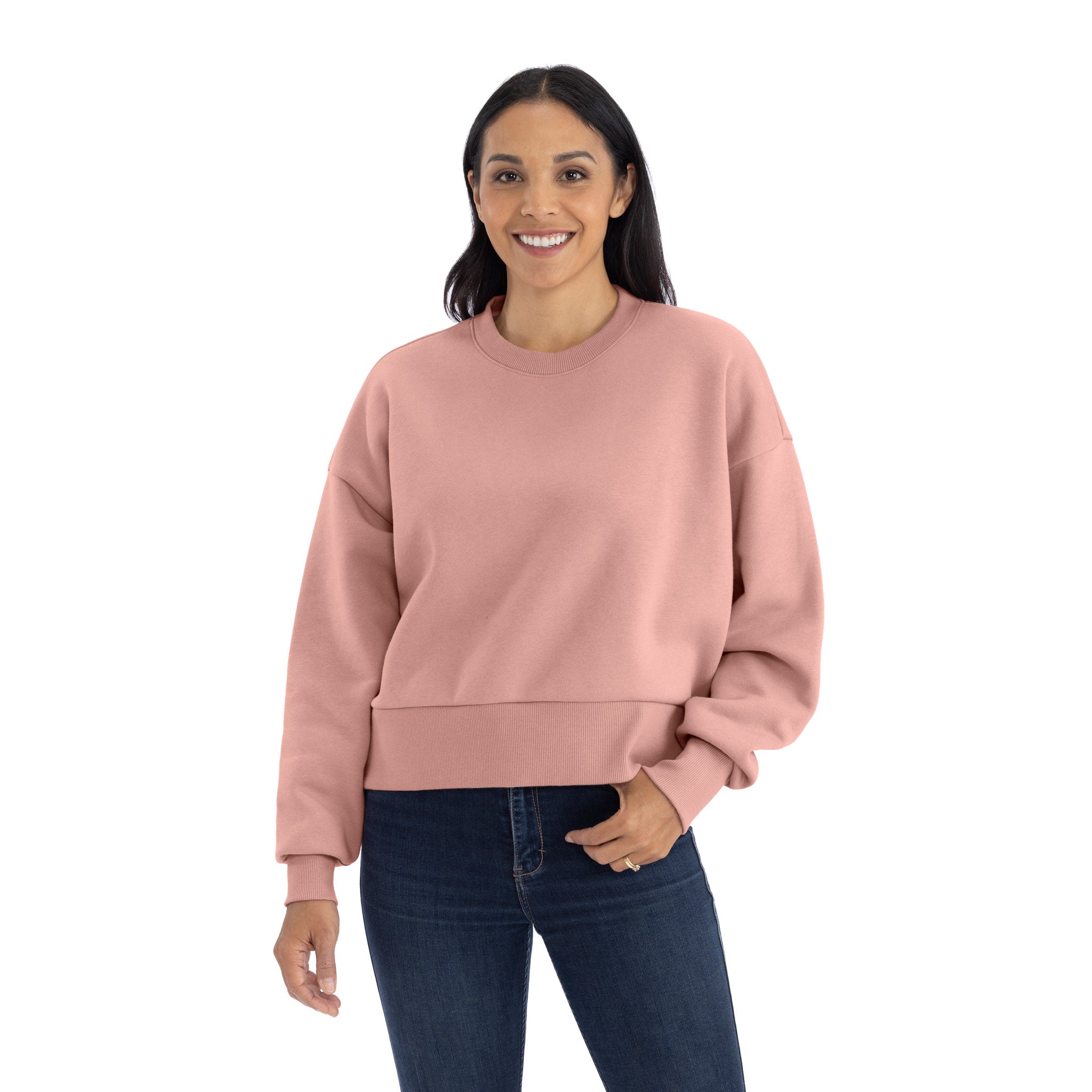 Women's Heavyweight Sweatshirt Desert Pink 9087 Next Level Apparel