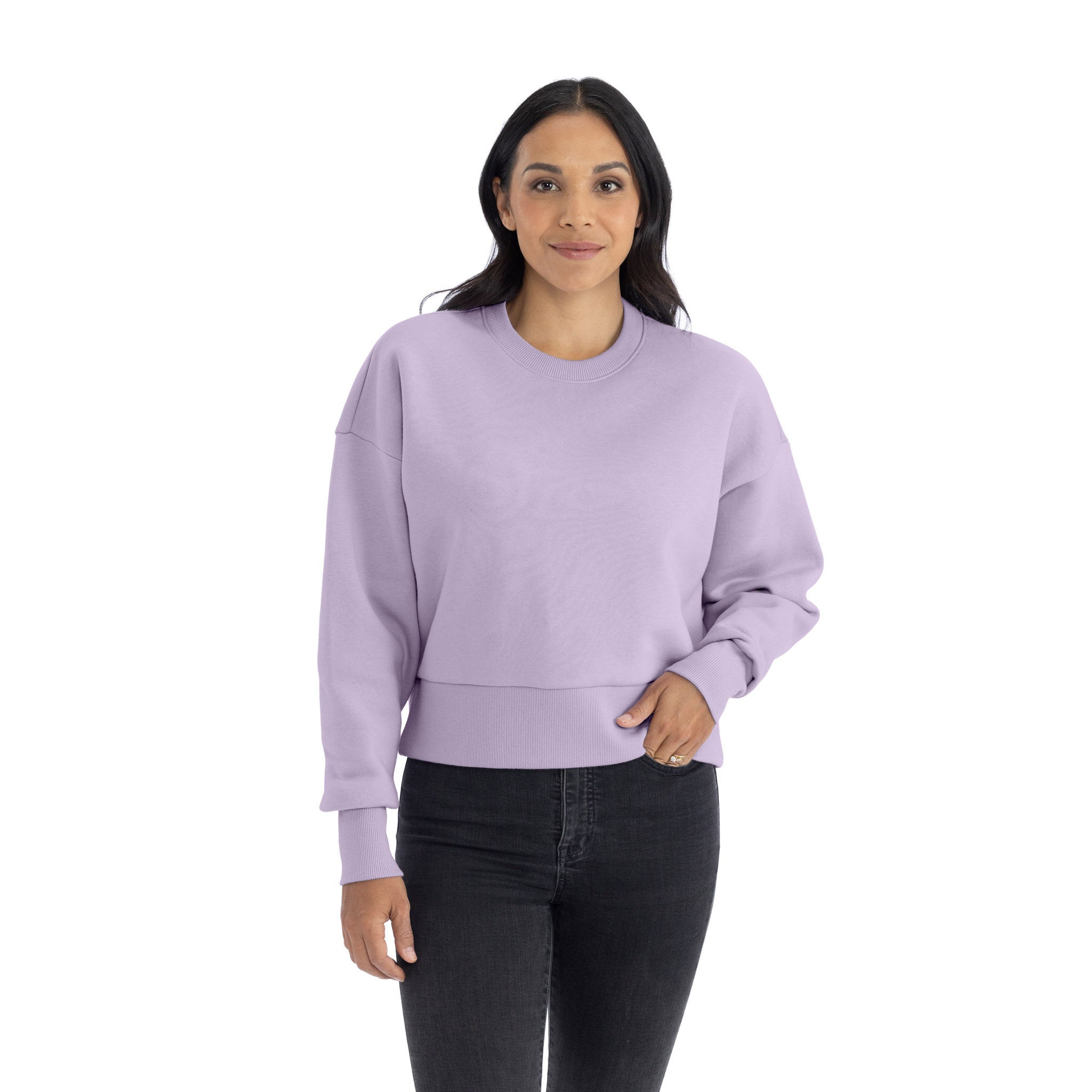 Women's Heavyweight Sweatshirt Lavender 9087 Next Level Apparel