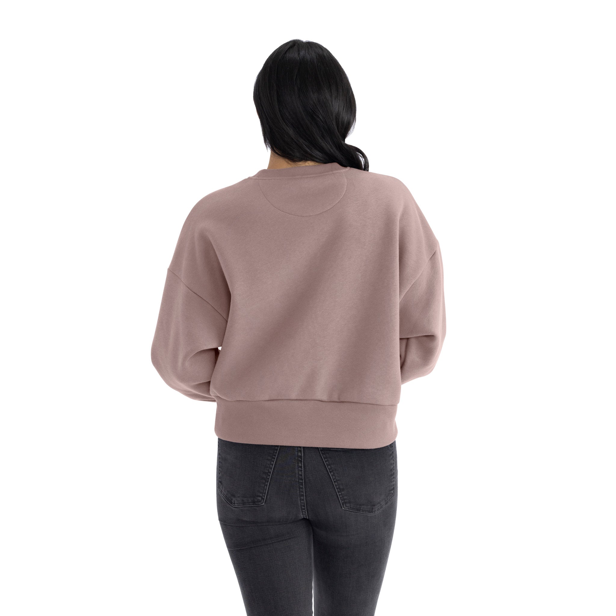 Women's Heavyweight Sweatshirt Shiitake 9087 Next Level Apparel Side View