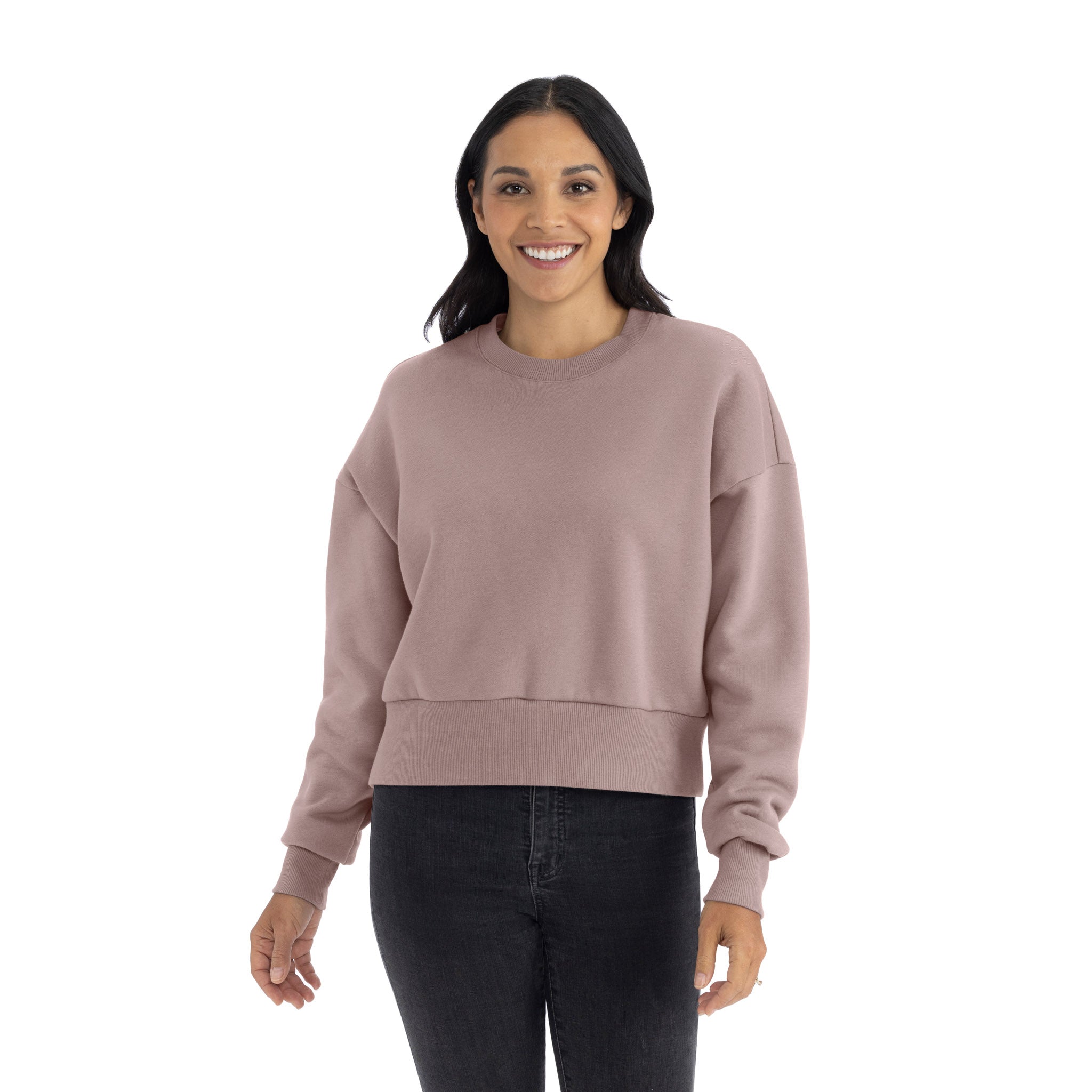 Women's Heavyweight Sweatshirt Shiitake 9087 Next Level Apparel