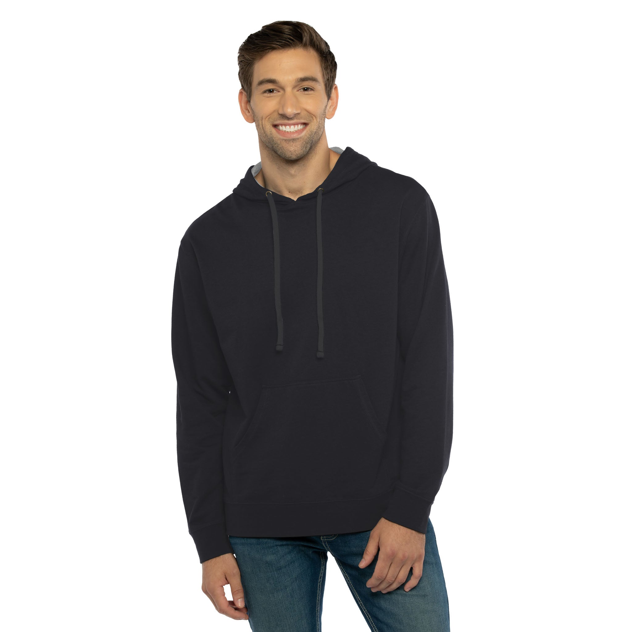 Unisex Laguna Hoodie Black Heather Gray 9301 Next Level Apparel