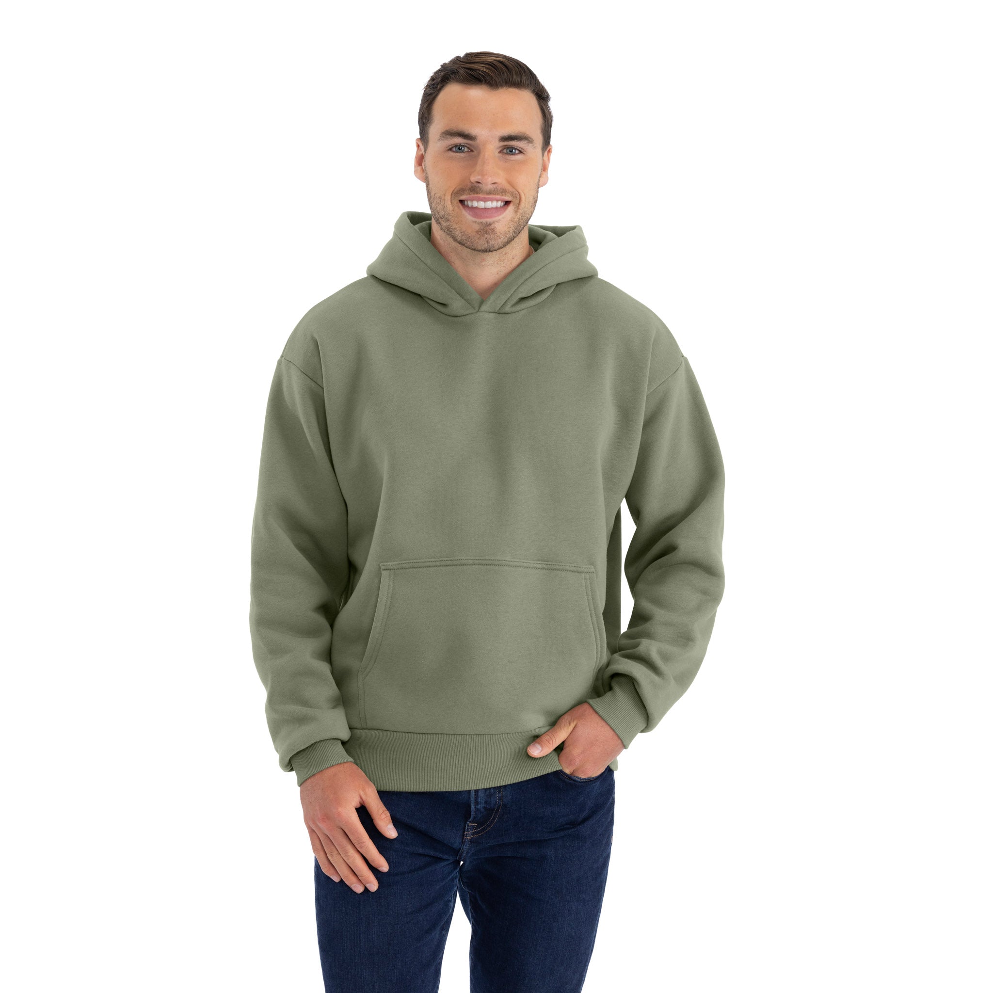 Unisex Heavyweight Pullover Hoodie Light Olive 9307 Next Level Apparel